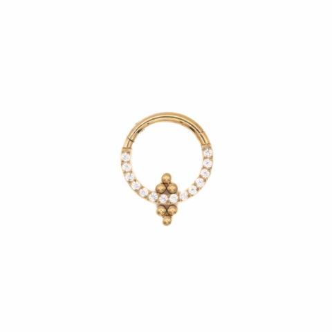 Clicker titane ASTM F136 gold PVD 14K