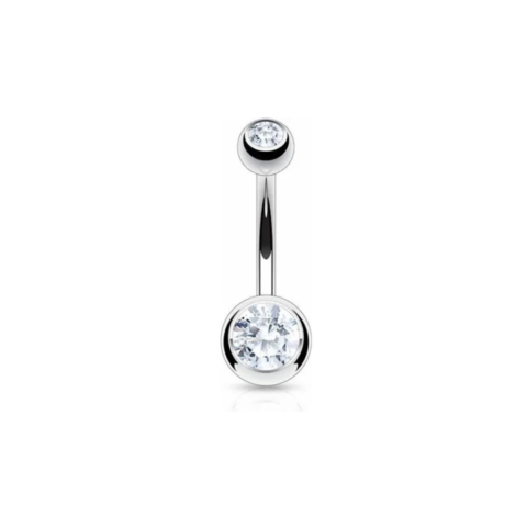 Banane titane ASTM F136 double strass