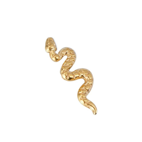 Accessoire pour filetage interne 0,9mm titane F136 gold PVD 18K snake