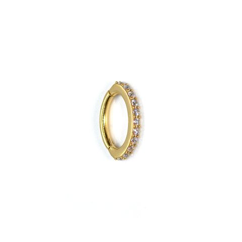 Clicker nombril chrome cobalt gold PVD 18K