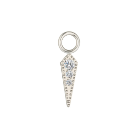 Charm 8mm titane ASTM F136