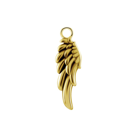 Charm 15mm acier 316L gold PVD 24K
