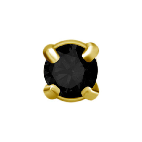 Accessoire threadless chrome cobalt gold PVD 18K black