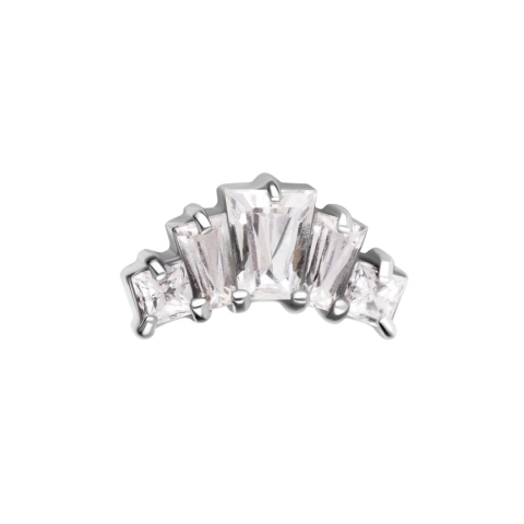 Accessoire threadless 8mm chrome cobalt polish mirror