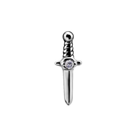 Accessoire threadless 8mm titane ASTM F136