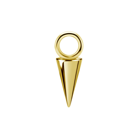 Charm 6mm chrome coablt gold PVD 18K
