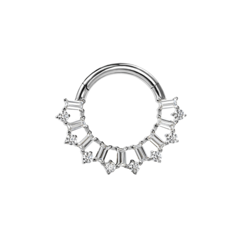 Clicker titane ASTM F136 polish mirror zirconium premium
