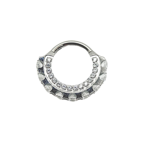 Clicker titane ASTM F136 polish mirror zirconium premium