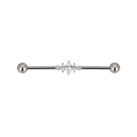 Barbell indusriel titane ASTM F136 filetage externe
