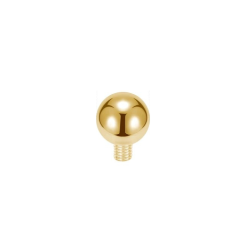 Accessoire pour filetage interne 0,9 mm titane ASTM F136 gold PVD 18K
