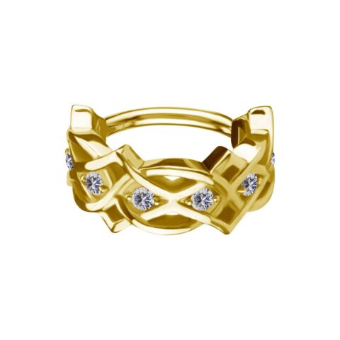 Clicker chrome cobalt gold PVD 18K zirconium premium