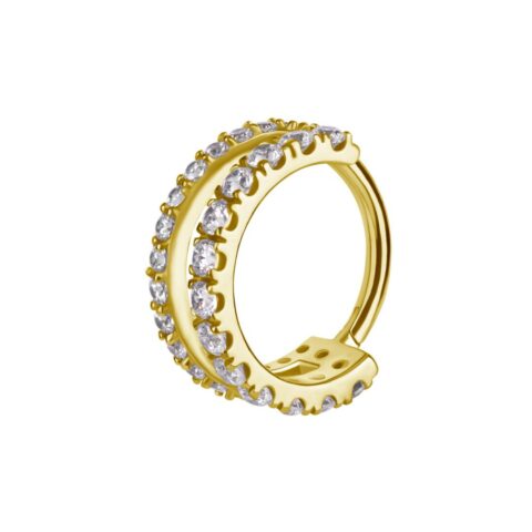 Clicker chrome cobalt gold PVD 18K white