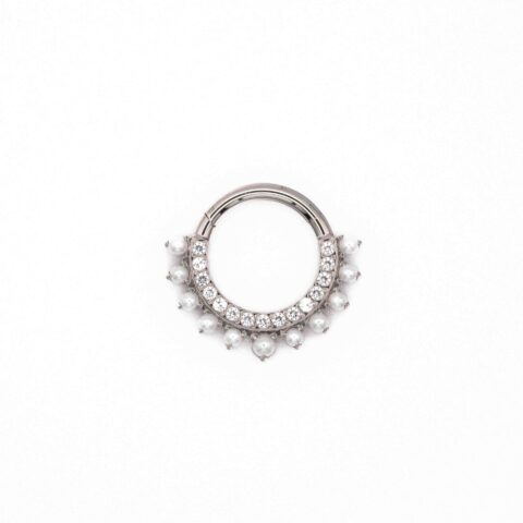 Clicker titane ASTM F136 perles synthétiques zirconium premium