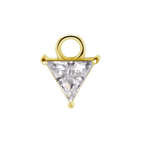 Charm 5mm chrome cobalt gold PVD 18K