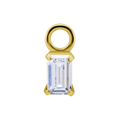 Charm 5mm acier 316L gold PVD 18K