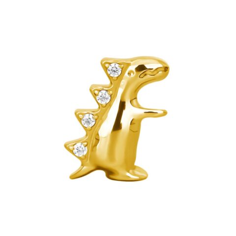 Accessoire pour filetage interne 0,9mm titane ASTM F136 gold PVD 18K