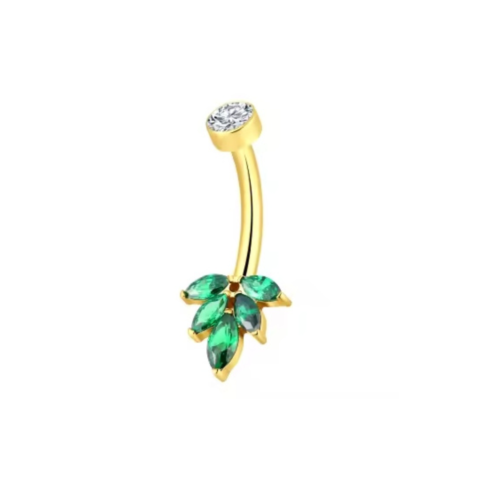 Banane titane  ASTM F136 gold PVD 18K