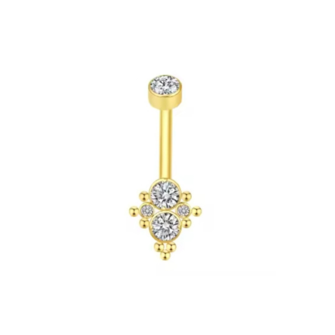 Banane titane  ASTM F136 gold PVD 18K