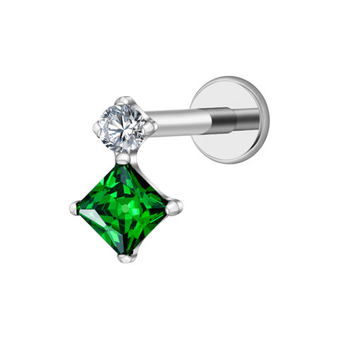 Accessoire pour filetage interne 0,9mm titane ASTM F136 green zirconium