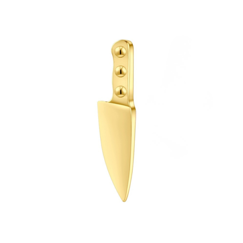 Accessoire pour filetage interne 0,9mm titane ASTM F136 gold PVD 18K knife
