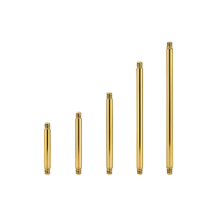 Barbell Gold PVD filetage externe