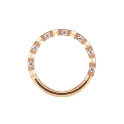 Clicker titane ASTM F136 gold PVD 18k