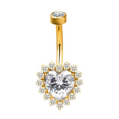 Banane titane ASTM F136 gold PVD 18K