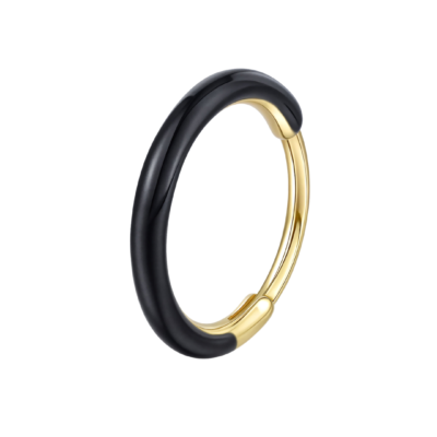 Clicker titane ASTM F136 gold PVD 18k black