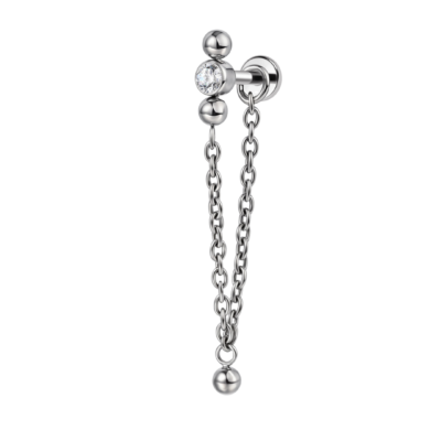 Labret titane ASTM F136 filetage interne